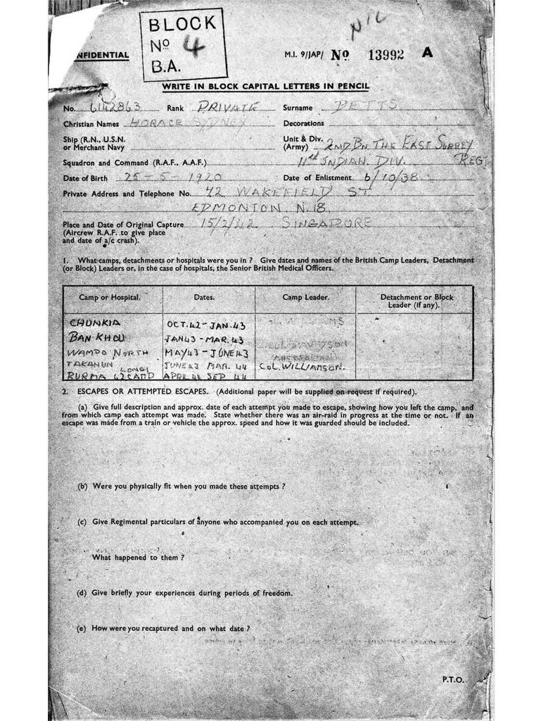 Betts, Horace Sydney