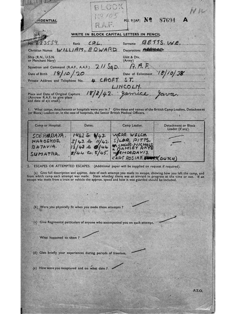 Betts, William Edward