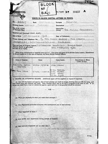 Bewick, Norman Thomas