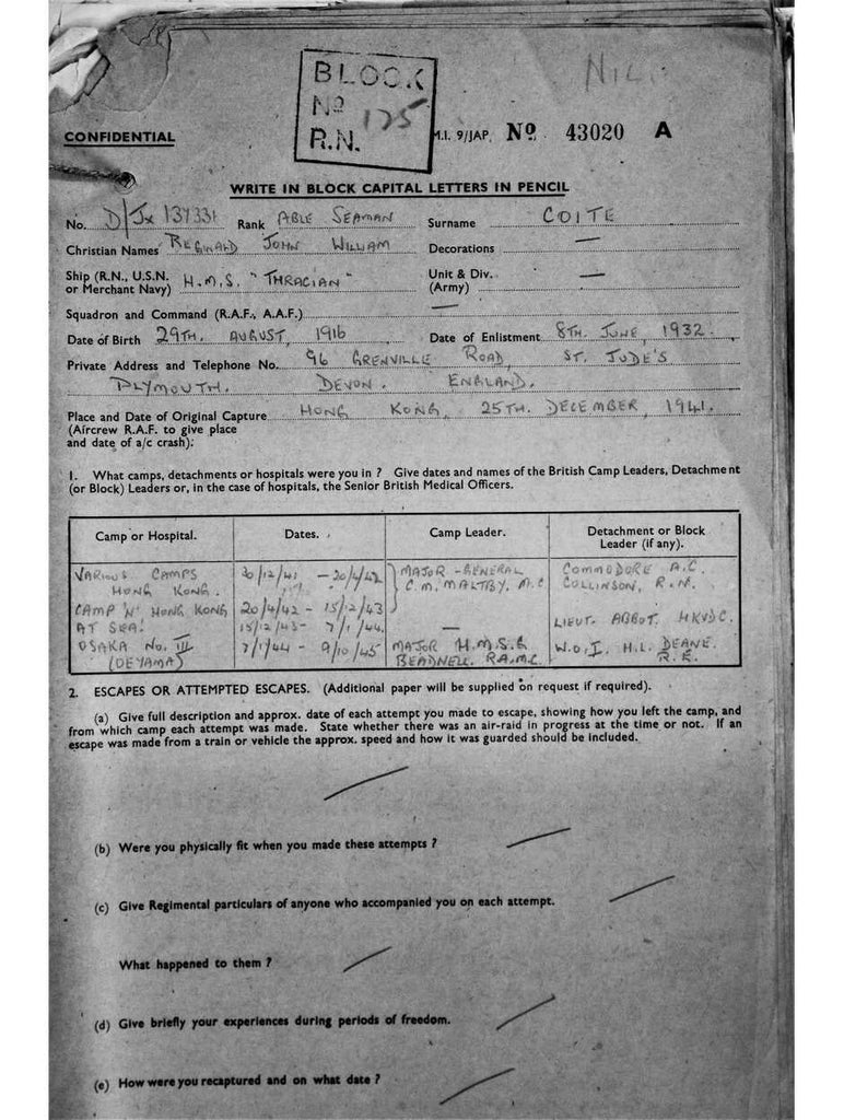 Coite, Reginald John William 1
