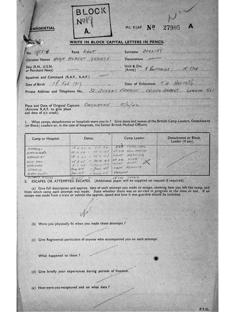 Collins, Hugh Albert George