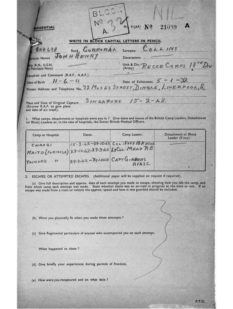 Collins, John Henry 11 6 1911