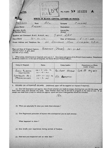 Collins, Robert DOB 31 12 1913