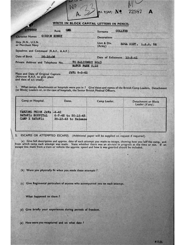 Collyer, Gordon Henry