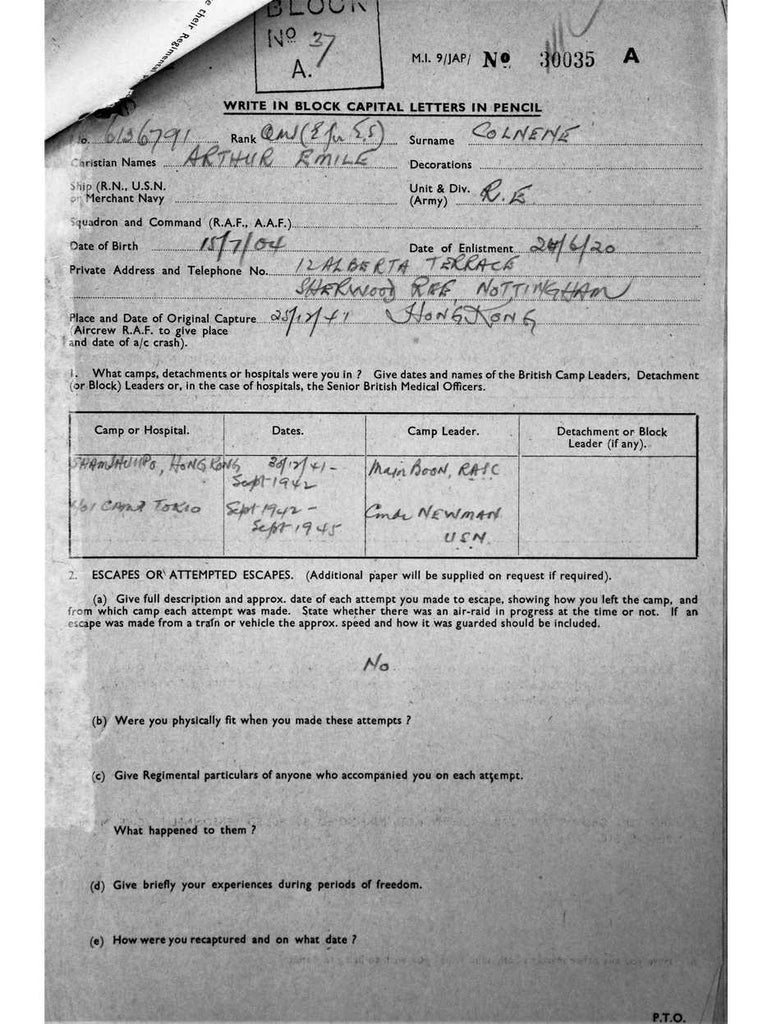 Colnene, Arthur Emile