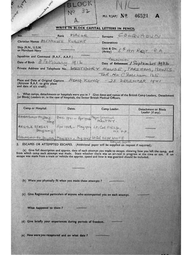 Colquhoun, Alexander Rupert