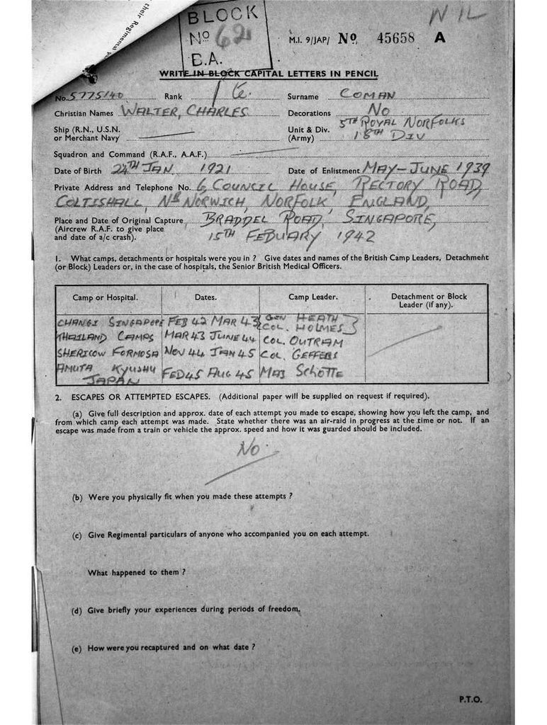 Coman, Walter Charles