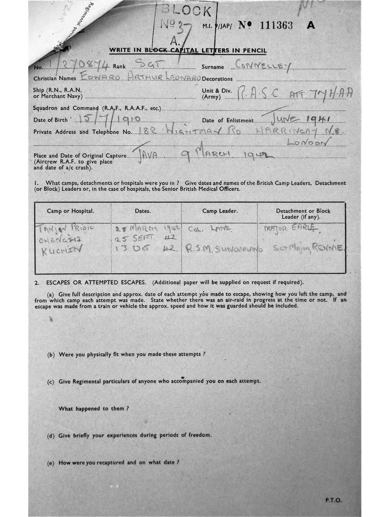 Connelley, Edward Arthur Leonard