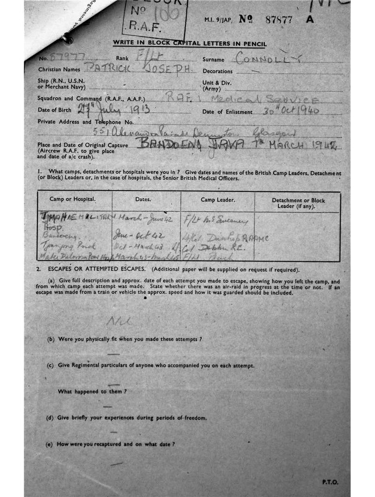 Connolly, Patrick Joseph