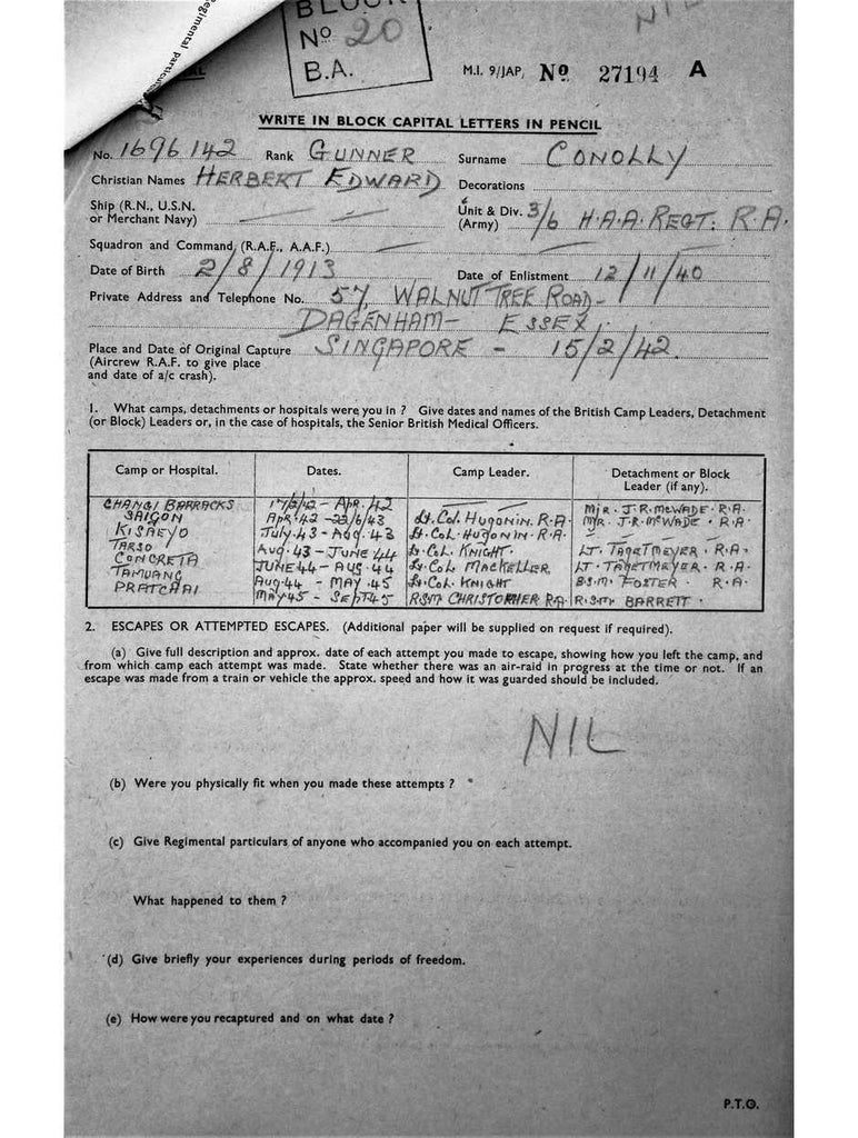 Conolly, Herbert Edward