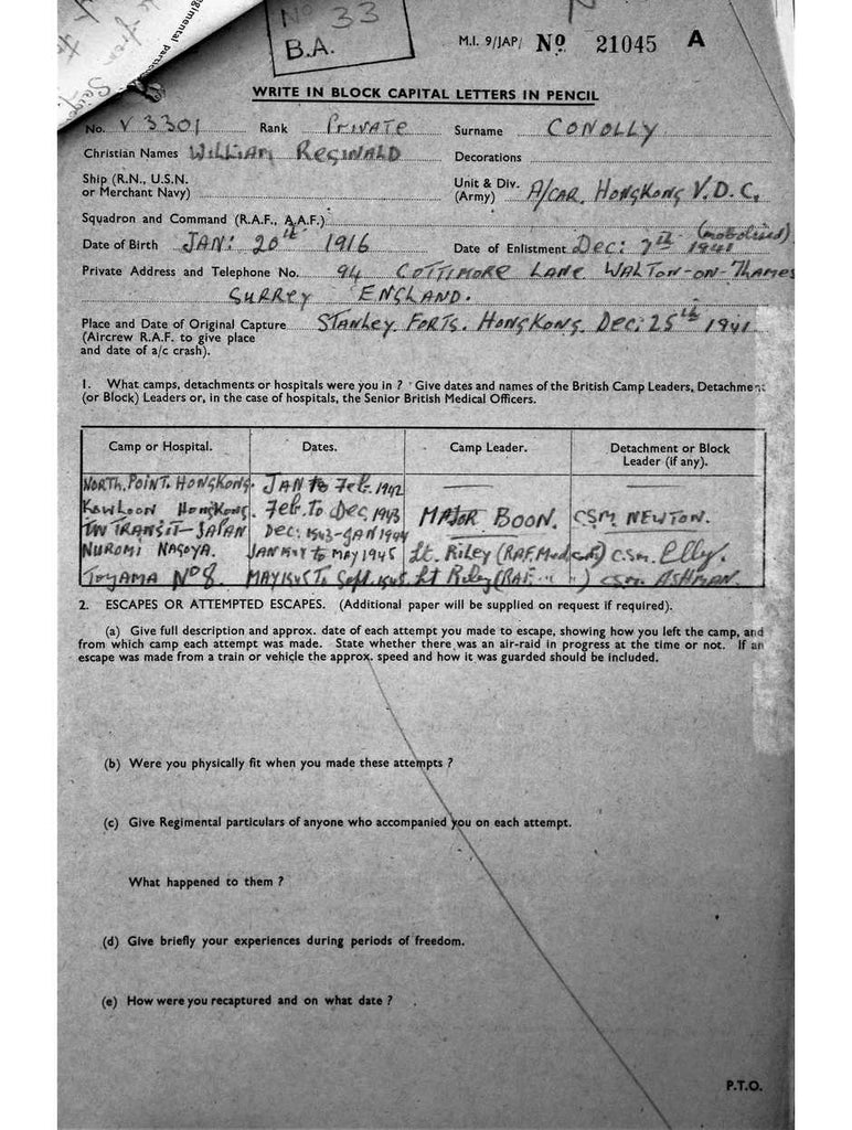 Conolly, William Reginald