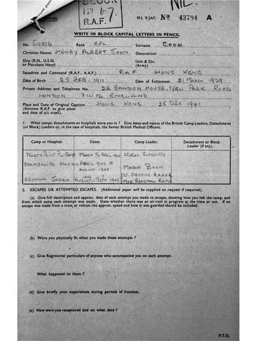 Cook, Henry Albert John