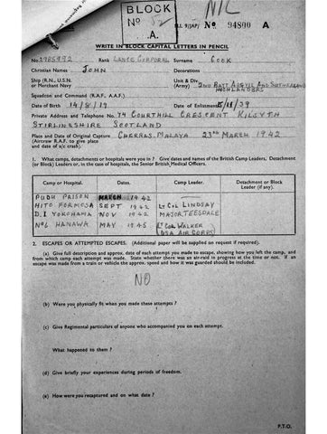 Cook, John DOB 14 8 19