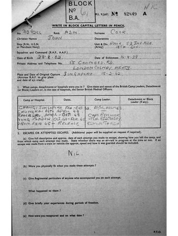 Cook, John DOB 23 8 02