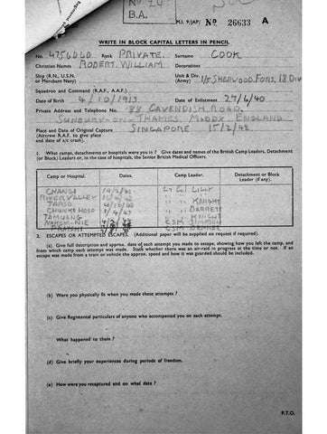 Cook, Robert William