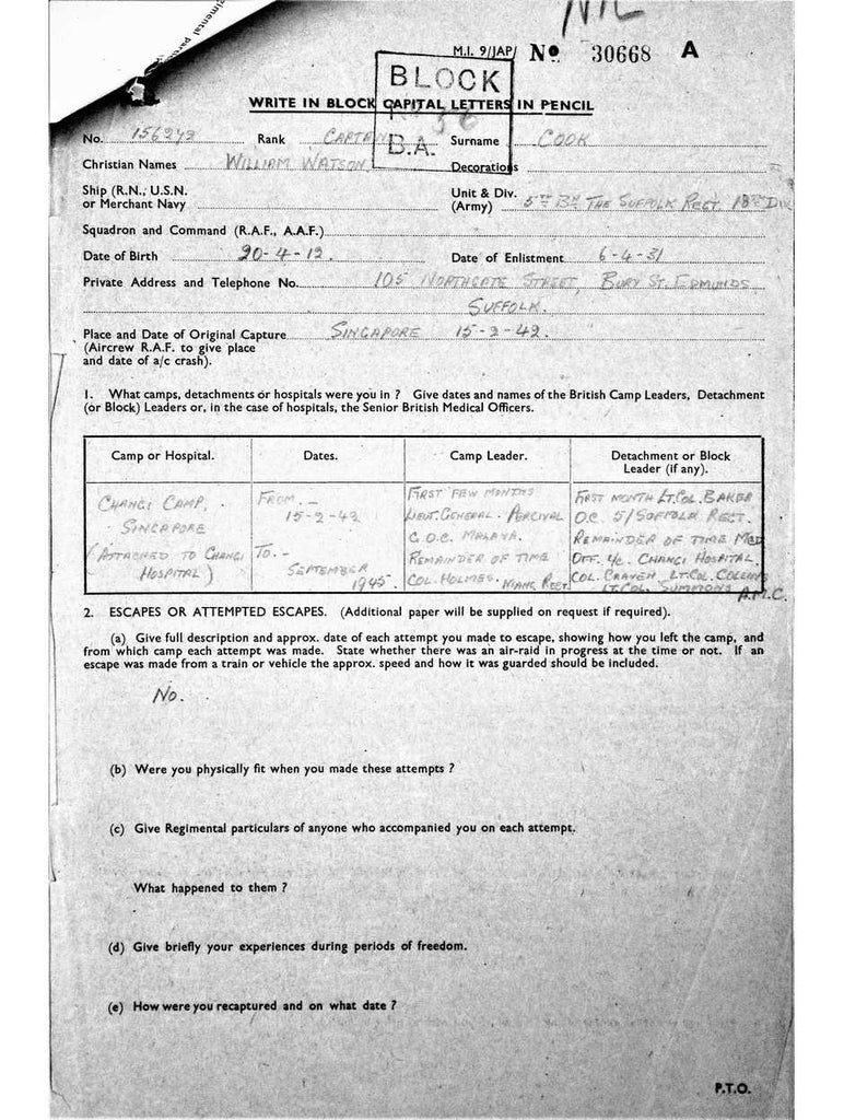 Cook, William Watson