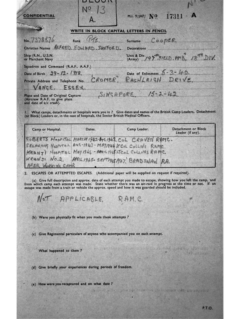 Cooper, Alfred Edward Sanford