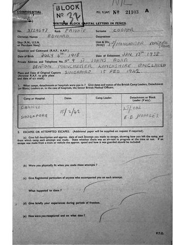 Cooper, Edward DOB 6 7 1918