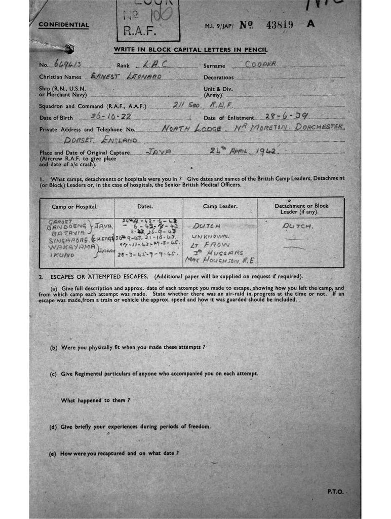 Cooper, Ernest Leonard