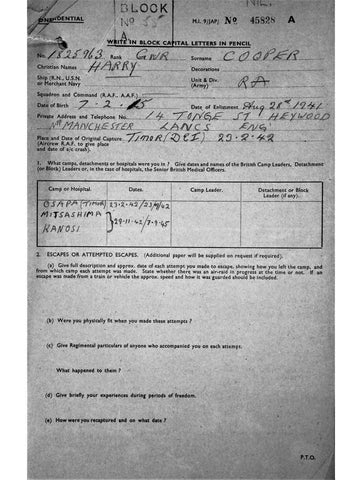 Cooper, Harry DOB 7 2 1915