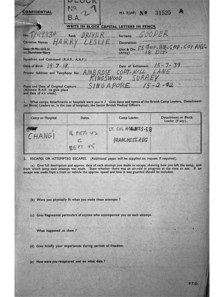 Cooper, Harry Leslie