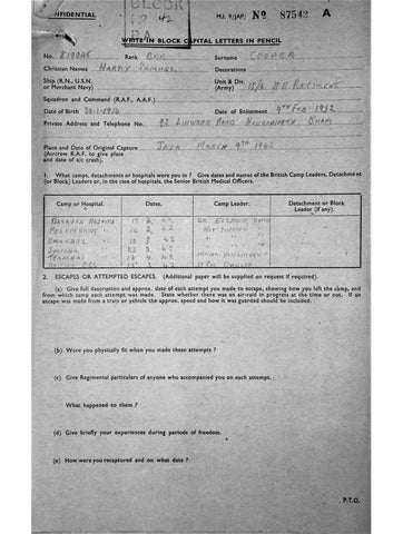 Cooper, Harry Samuel