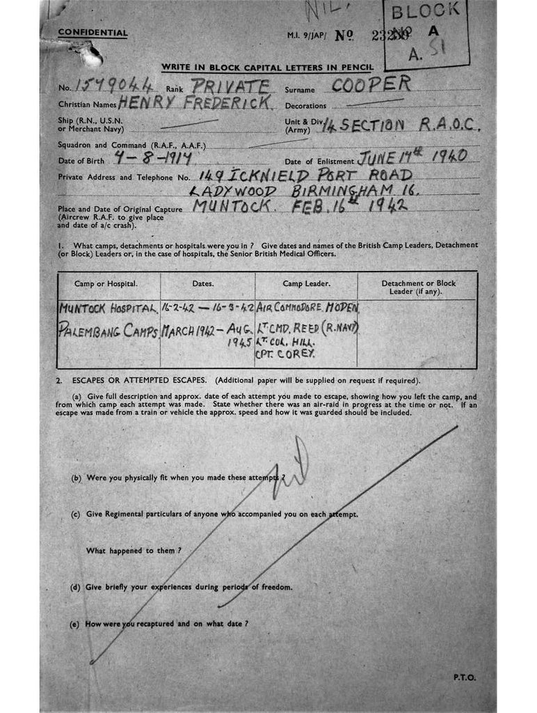 Cooper, Henry Frederick