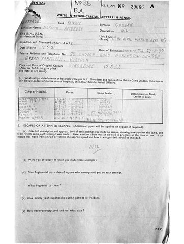 Cooper, Norman Ambrose