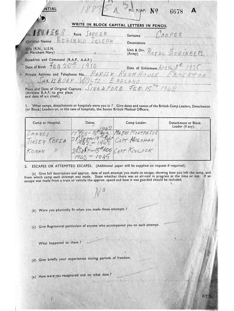 Cooper, Reginald Joseph