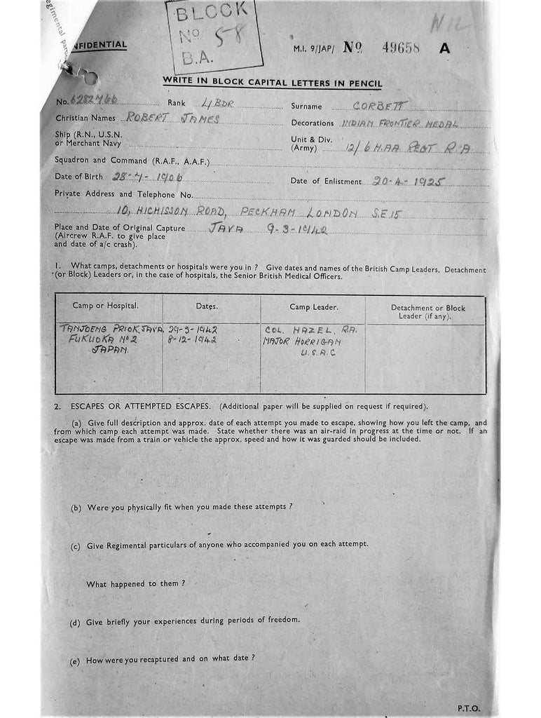 Corbett, Robert James