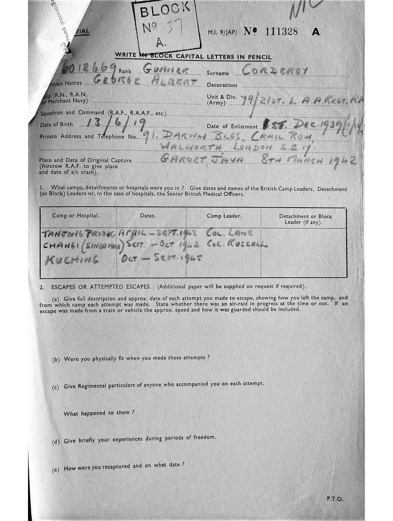 Corderoy, George Albert