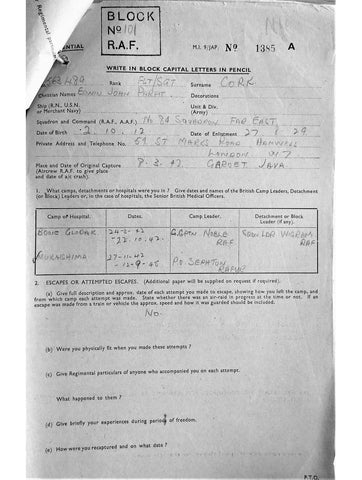 Cork, Edwin John Parfit