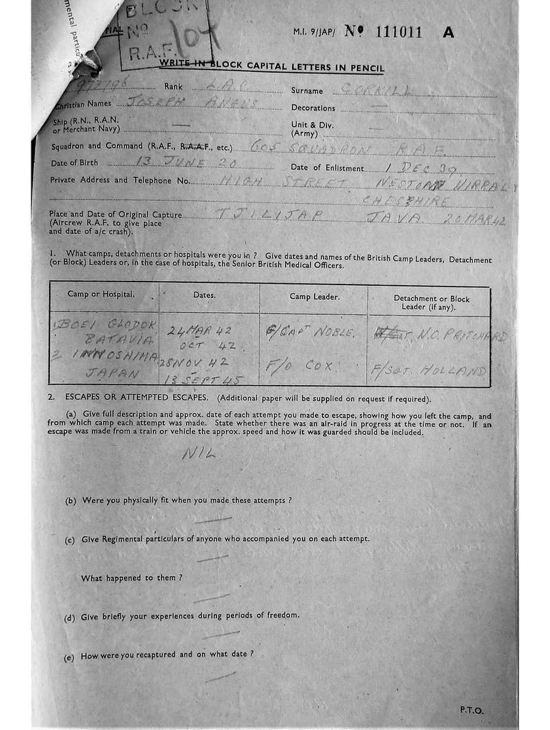 Corkill, Joseph Angus