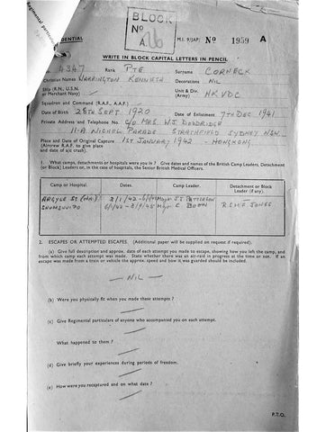 Corneck, Warrington Kenneth