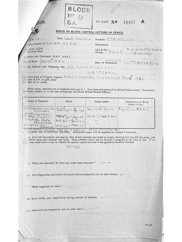 Cornelius, William Hern