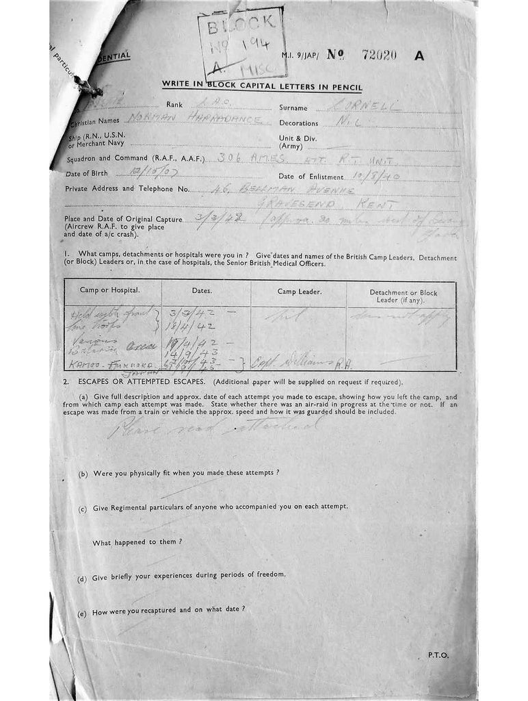 Cornell, Norman Harradance