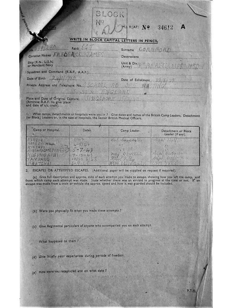 Cornford, Frederick James