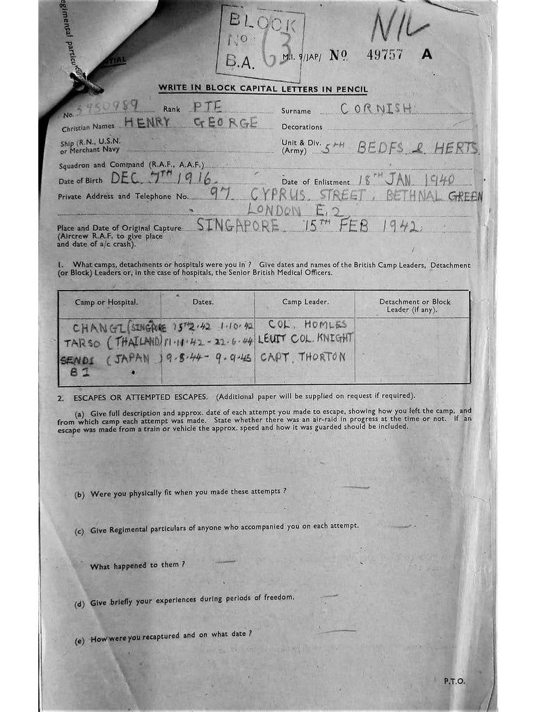 Cornish, Henry George