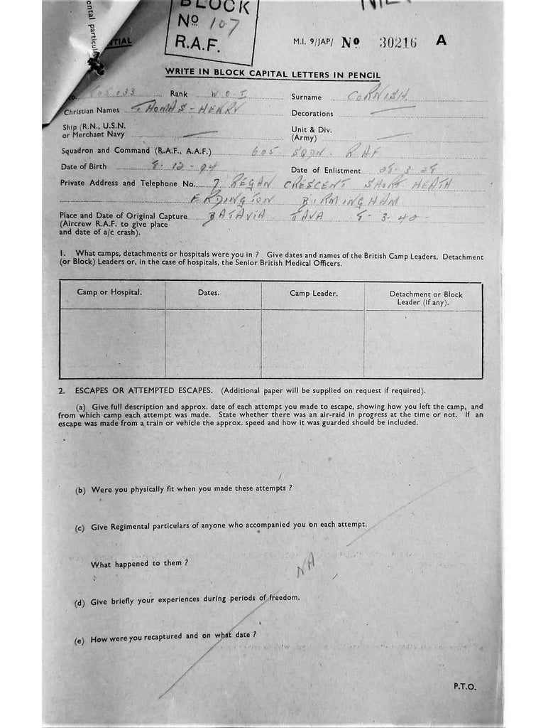 Cornish, Thomas Henry