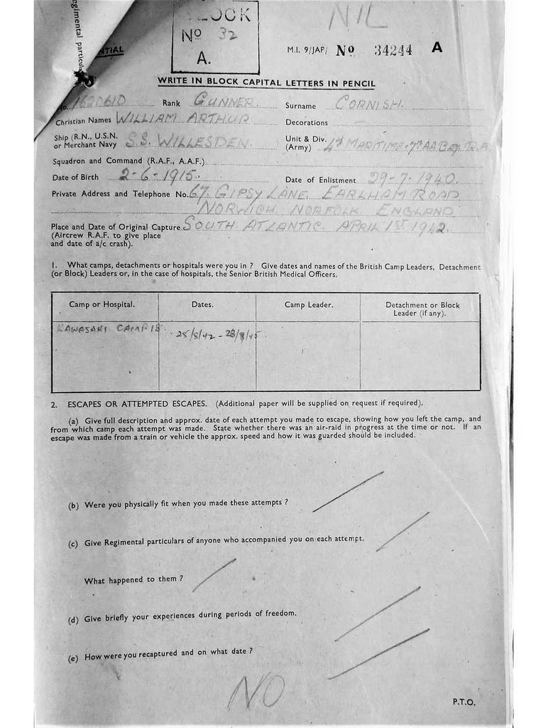 Cornish, William Arthur