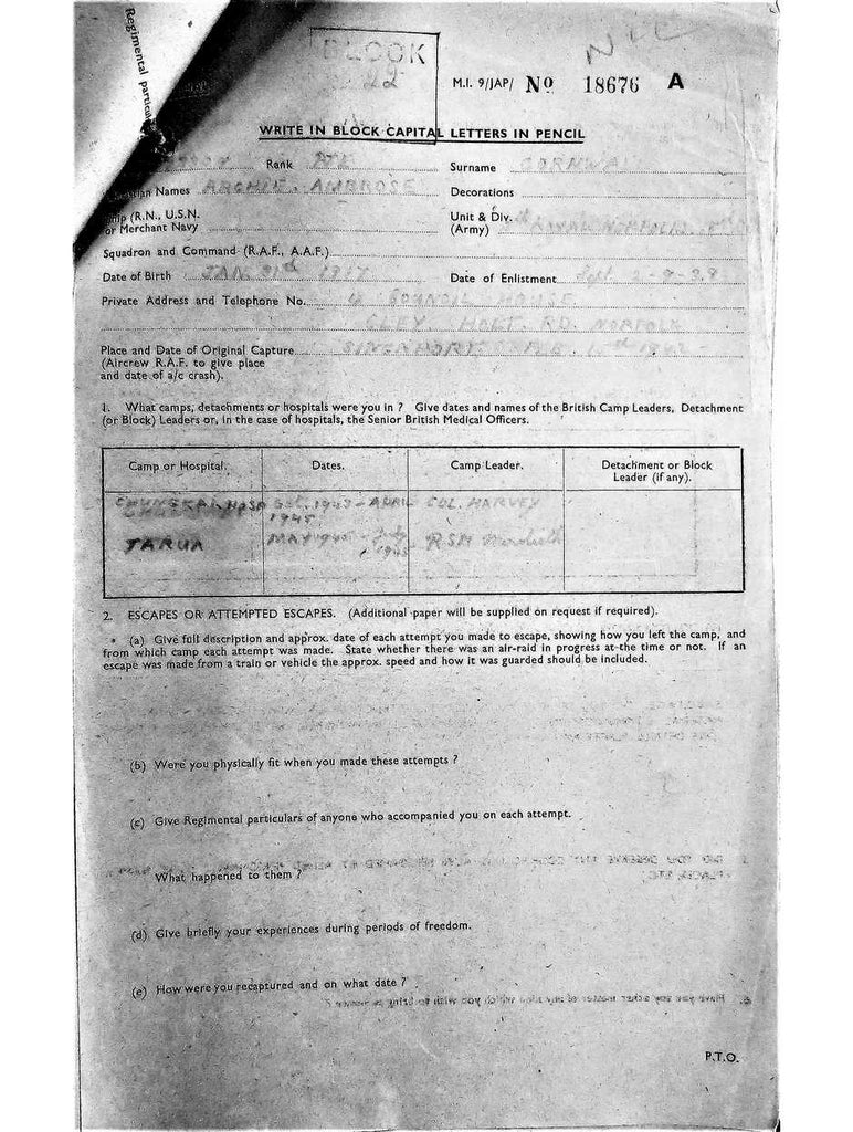 Cornwall, Archie Ambrose