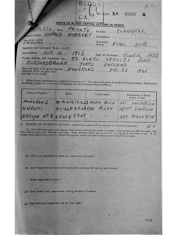 Cornwell, Alfred Herbert