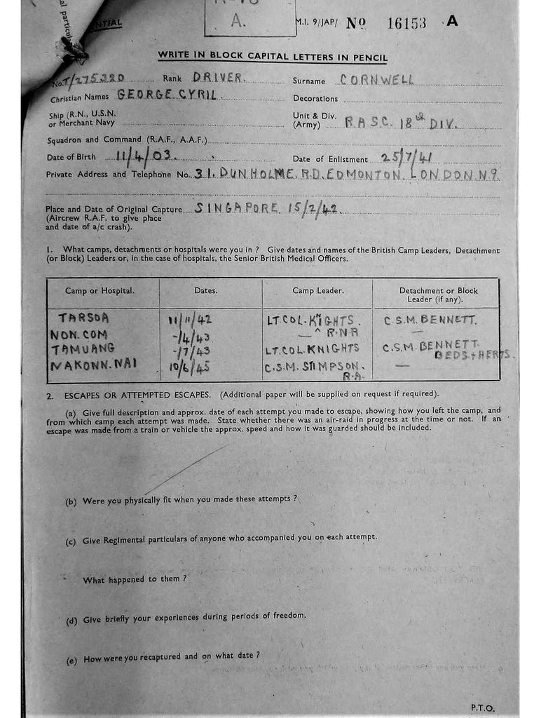 Cornwell, George Cyril