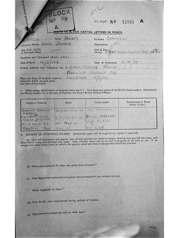 Cornwell, Leslie Donald