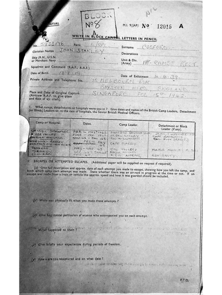 Cosford, John Stanley