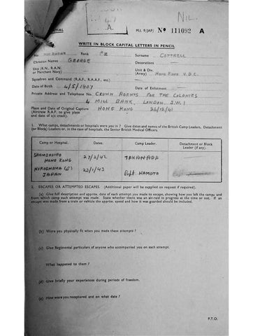 Cottrell, George DOB 4 5 1907