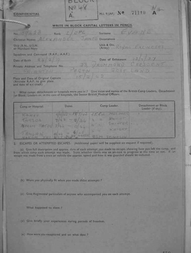 Evans-Alexander-James