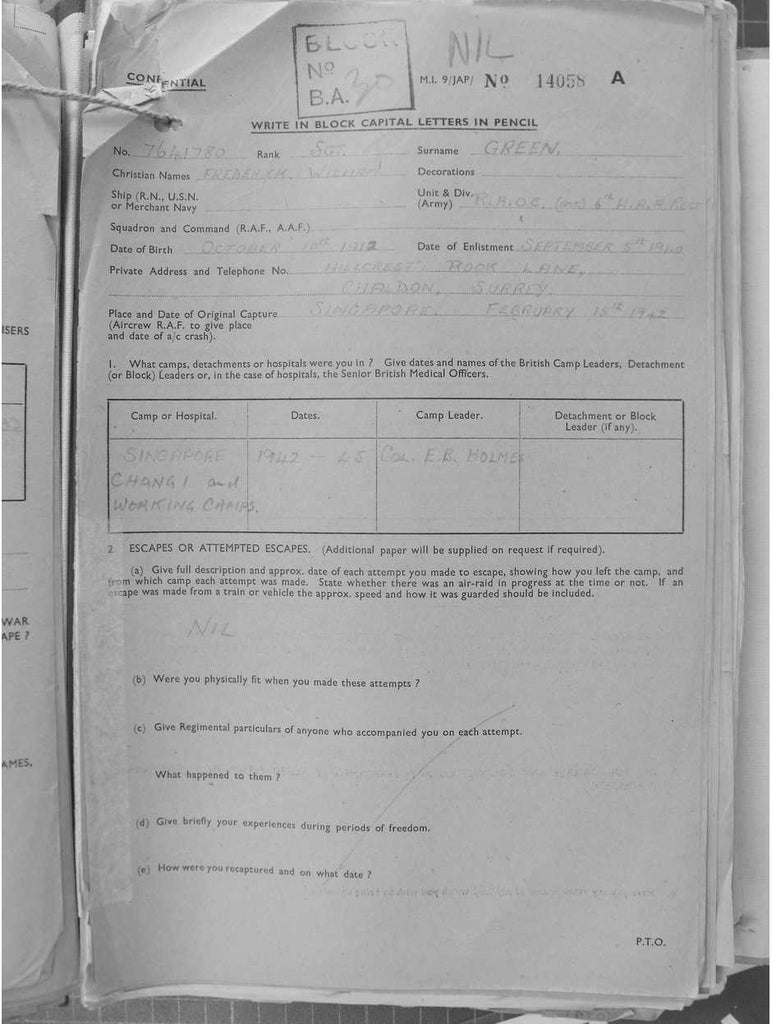 Green, Frederick William