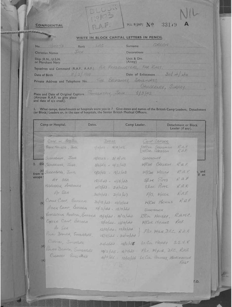 Green, Jack LAC Air Force