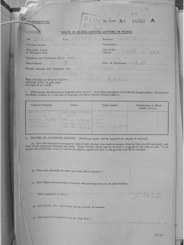 Green, Raymond Charles